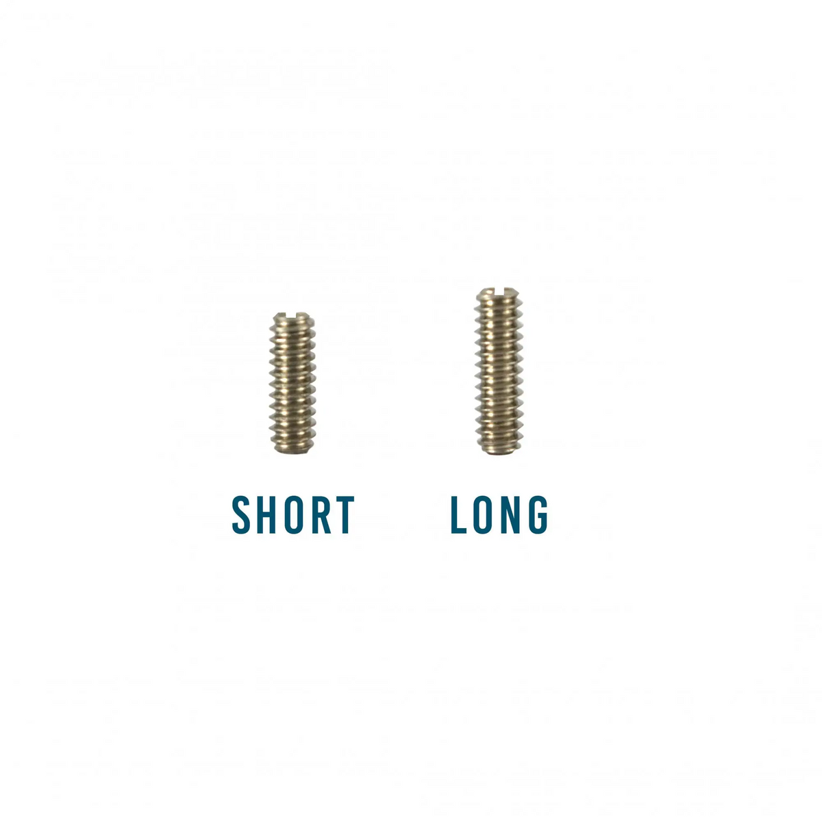 Strat saddle height grub screws - short and long