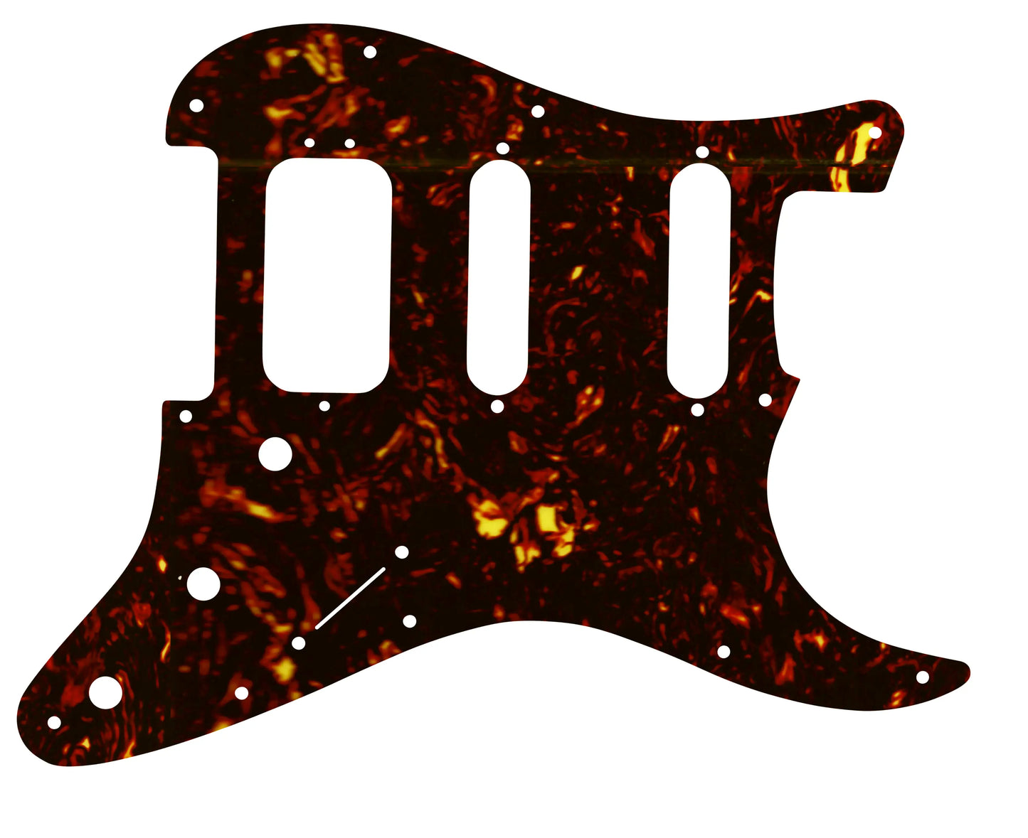 Strat American Deluxe - Dark Brown Celluloid Tortoiseshell W/B/W Lamination