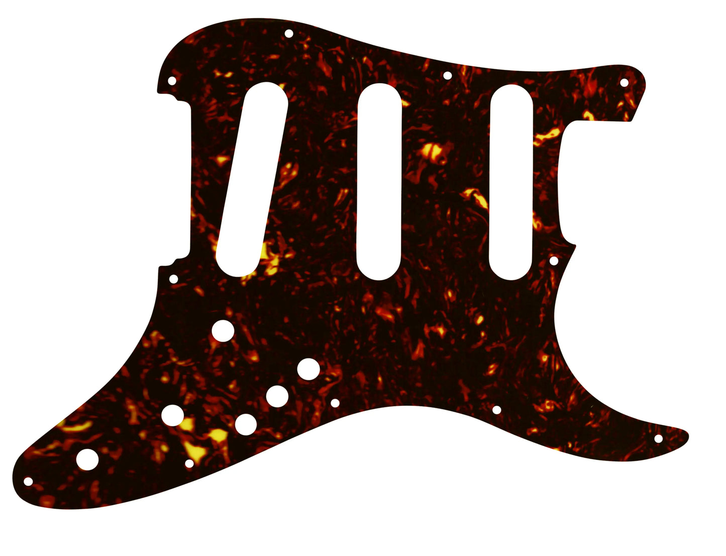 Strat Elite - Dark Brown Celluloid Tortoiseshell W/B/W Lamination