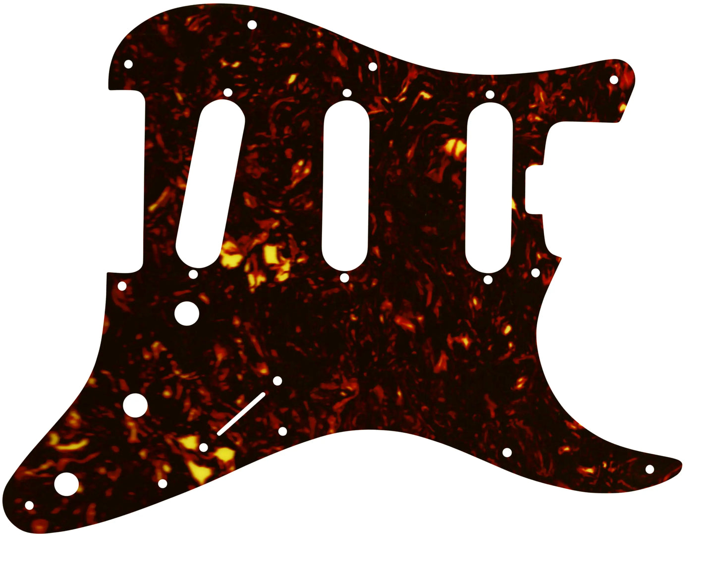 American Elite Stratocaster SSS  -  Dark Brown Celluloid Tortoiseshell W/B/W Lamination