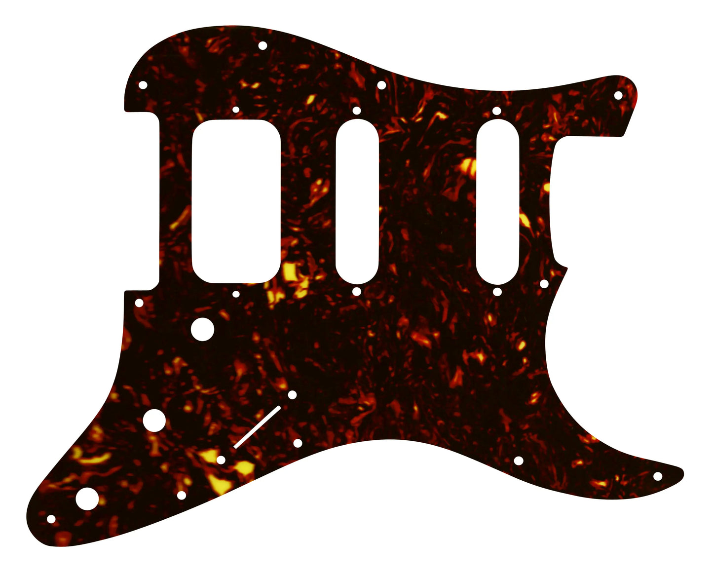 Strat Lonestar - Dark Brown Celluloid Tortoiseshell W/B/W Lamination
