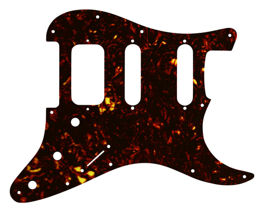 Strat Lonestar - Dark Brown Celluloid Tortoiseshell W/B/W Lamination