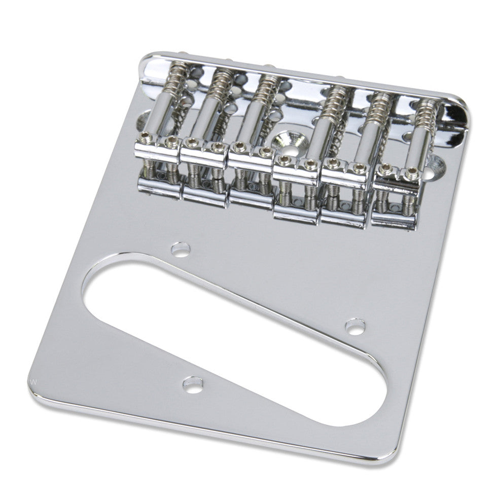 Tele Bridge Top Mount, "L"-Shaped Saddles Chrome