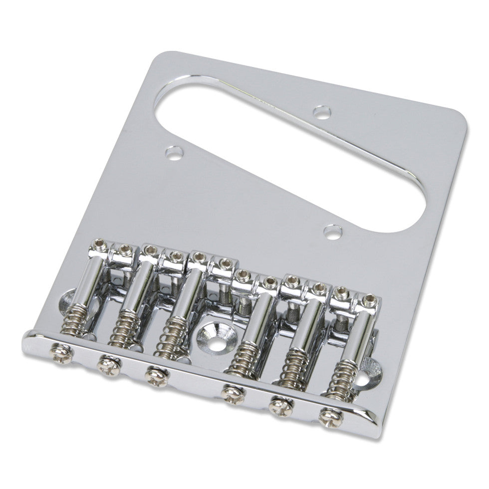 Tele Bridge Top Mount, "L"-Shaped Saddles Chrome
