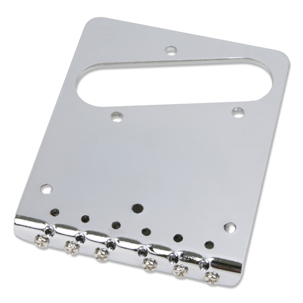 Tele Bridge Top Mount, "L"-Shaped Saddles Chrome