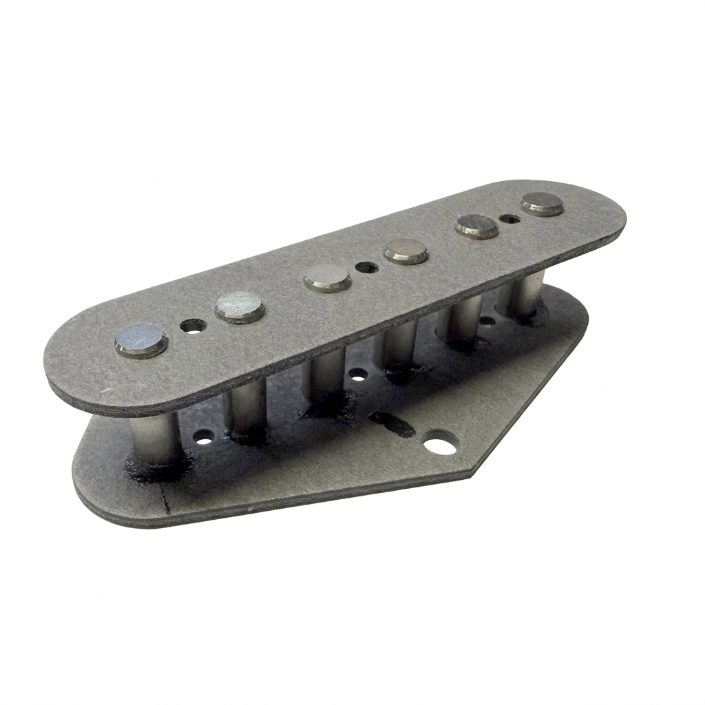 Tele Pre-built Pickup Bobbin With Bevelled and Magnetised Polepieces