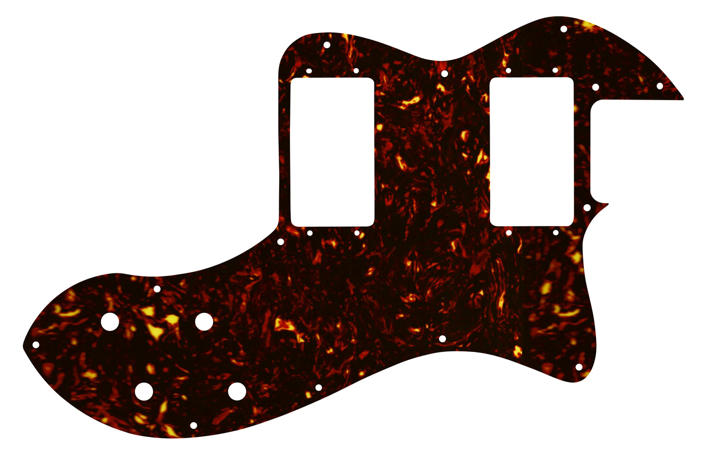 Fender Tele Thinline Deluxe Classic Player - Dark Brown Celluloid Tortoiseshell W/B/W Lamination