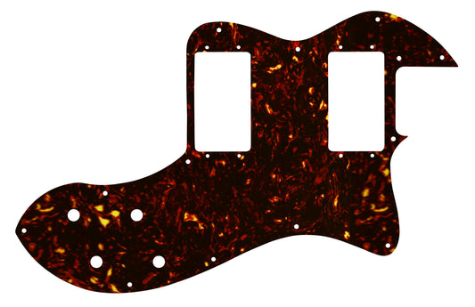 Fender Tele Thinline Deluxe Classic Player - Dark Brown Celluloid Tortoiseshell W/B/W Lamination