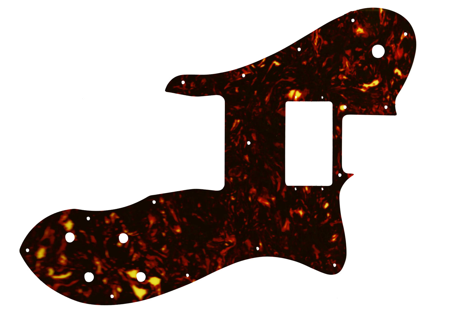 Tele Custom 1999-Present Made In Mexico Or 2012-2013 American Vintage '72 Telecaster Custom - Dark Brown Celluloid Tortoiseshell W/B/W Lamination Fender Wide Range Humbuckers
