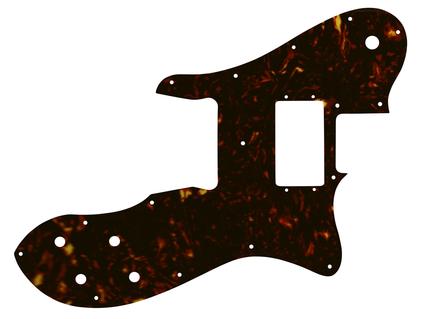 Telecaster Custom - 1972-1981 Vintage - Dark Brown Celluloid Tortoiseshell W/B/W Lamination Fender Wide Range Humbuckers
