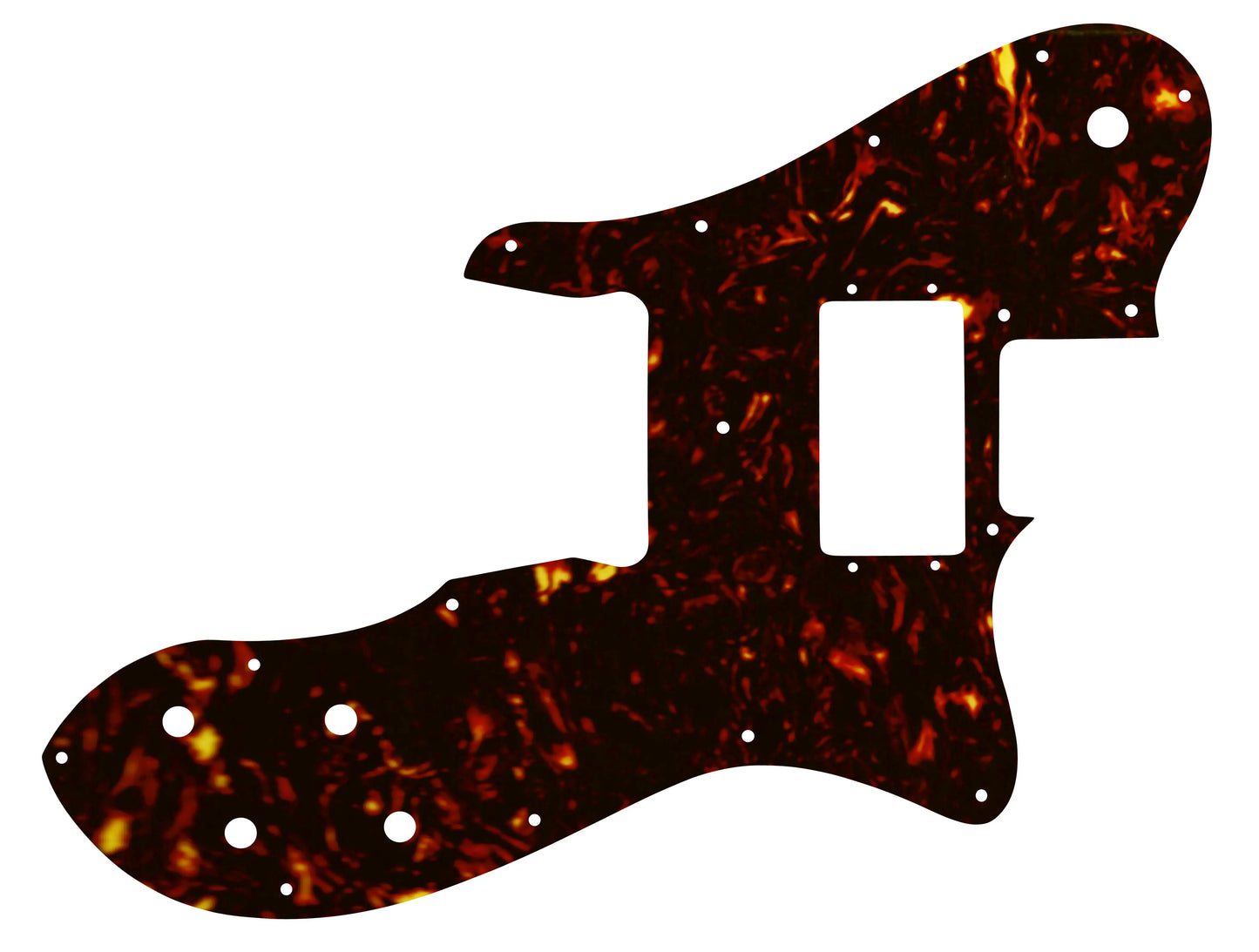 Telecaster Custom - 1972-1981 Vintage - Dark Brown Celluloid Tortoiseshell W/B/W Lamination Fender Wide Range Humbuckers