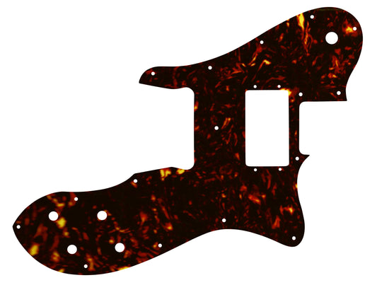 Telecaster Custom - 1972-1981 Vintage - Dark Brown Celluloid Tortoiseshell W/B/W Lamination Fender Wide Range Humbuckers