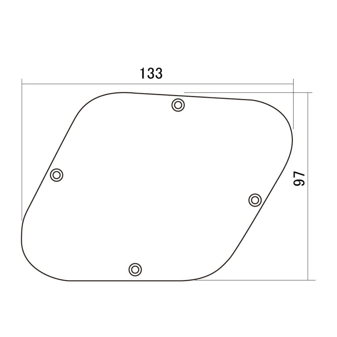 Les Paul Backplate - Solid Cream