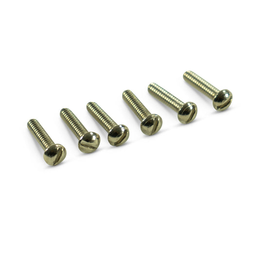 Telecaster Bridge Pickup Mounting Screws Slot Head Nickel (Bag of 6)