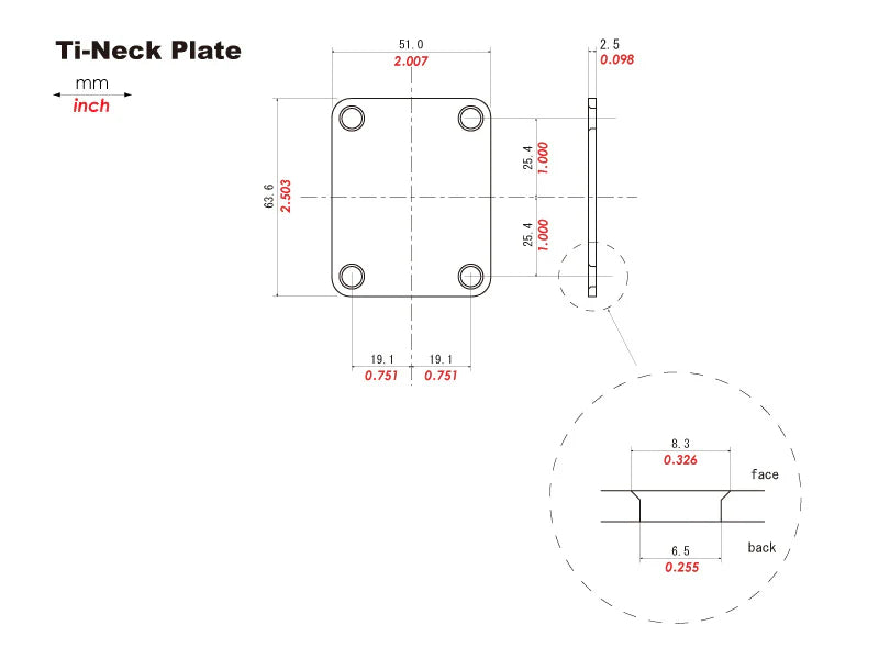 Titanium Neck Joint Plate