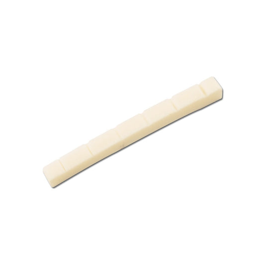 Pre-slotted bone nut for Strat or Tele Neck Flat Base 12'' Radius