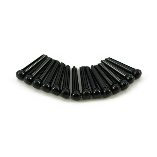 Plastic Bridge Pins Black, No Dot - Set of 50