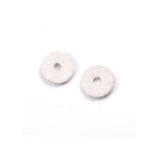 Endpin/Strapbutton Felt Washer White (Pair)