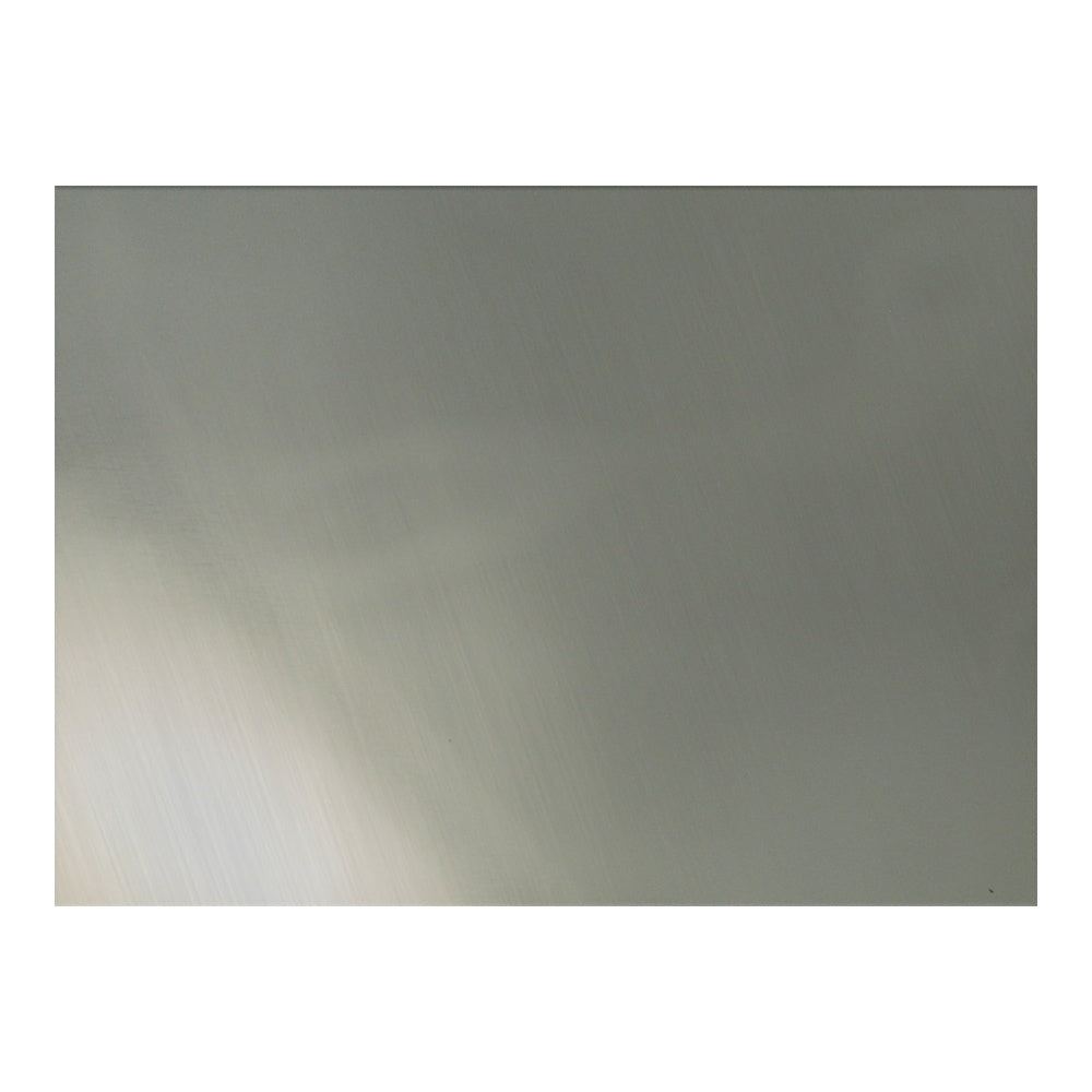 Brushed Silver (SIMULATED) Thin Blank Sheet 400mm x 300mm, 1.3mm Thick