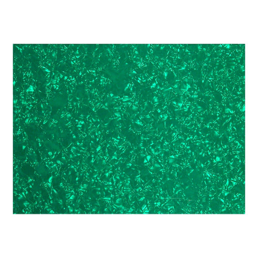 Blank Sheet Green Pearloid Pickguard Material 4 ply - 435mm x 290mm