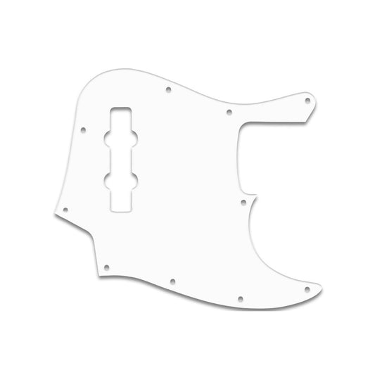 Jazz Bass Mexican Standard - Solid Shiny White .090" / 2.29mm thick, with bevelled edge