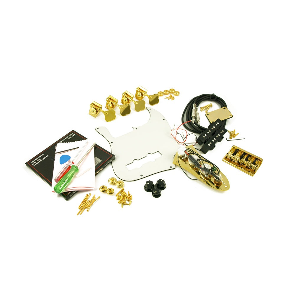 Replacement Jazz Bass Parts Kit Gold