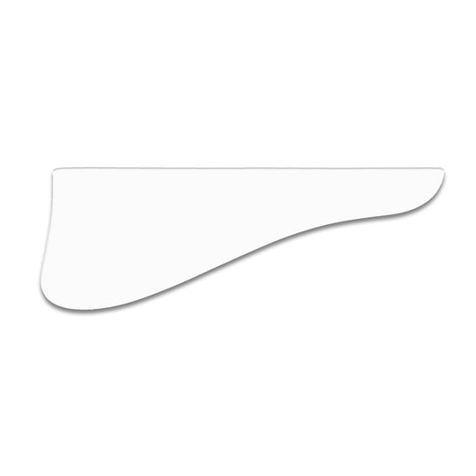 L-5D - Solid Shiny White .090" / 2.29mm thick, with bevelled edge