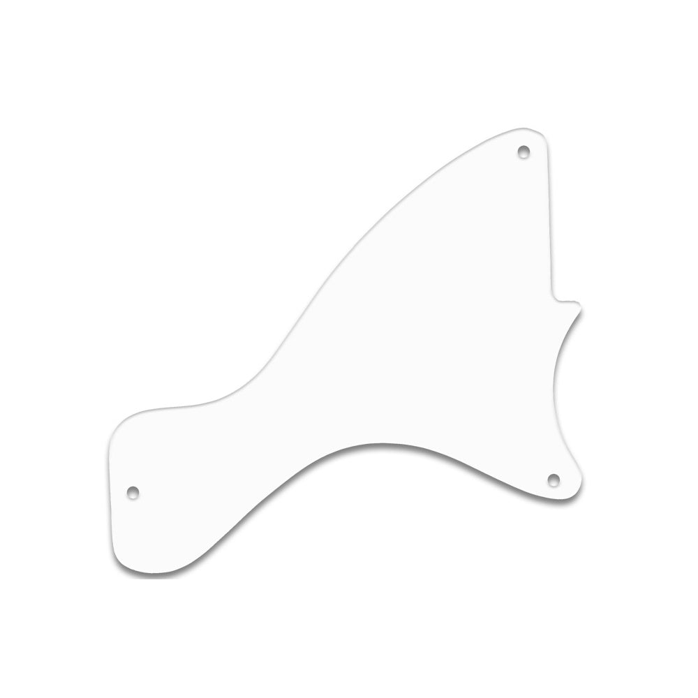 Les Paul Junior - Thin Shiny White .060" / 1.52mm Thickness, No Bevelled Edge