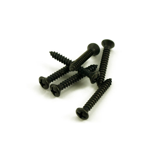 Strap Button Screw Black (Bag of 6)