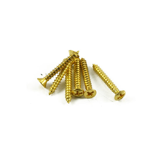 Strap Button Screw Gold (Bag of 6)
