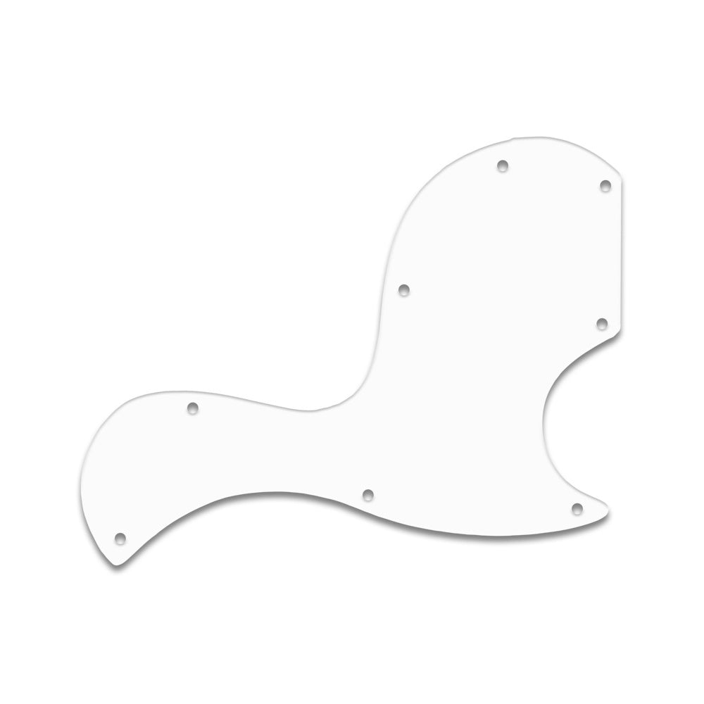 SG Junior - Solid Shiny White .090" / 2.29mm thick, with bevelled edge