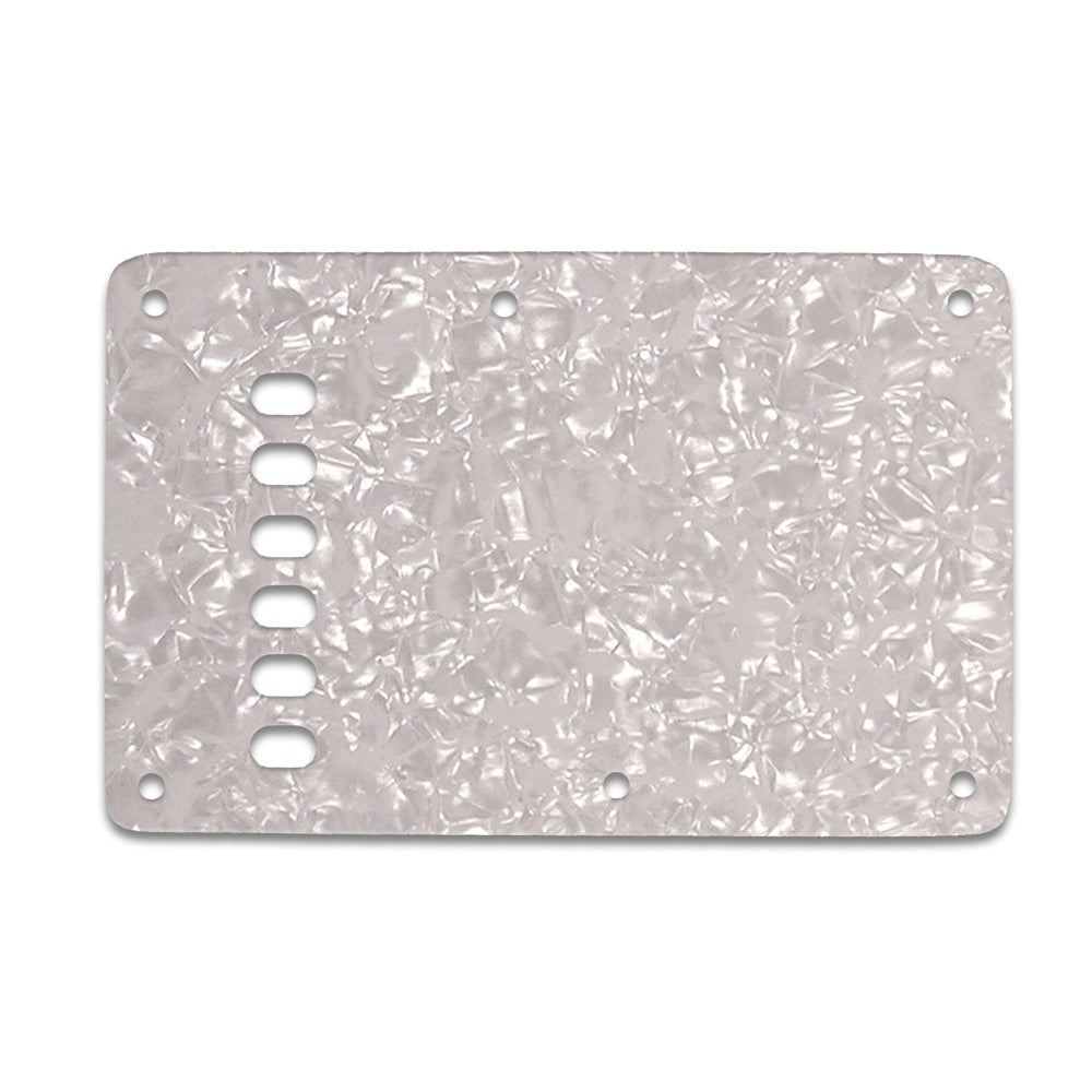 Strat Backplate Vintage - White Pearl White/Black/White 3 ply lamination