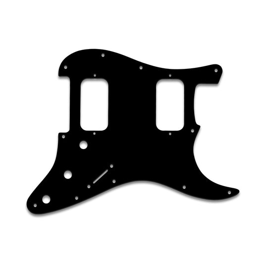 Strat Big Apple/U.S. Dbl. Fat - Thin Shiny Black .060" / 1.52mm Thickness, No Bevelled Edge