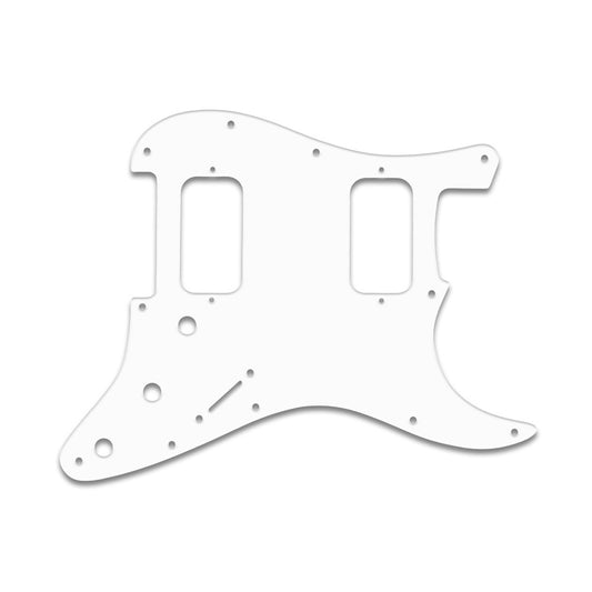 Strat Big Apple/U.S. Dbl. Fat - Solid Shiny White .090" / 2.29mm thick, with bevelled edge