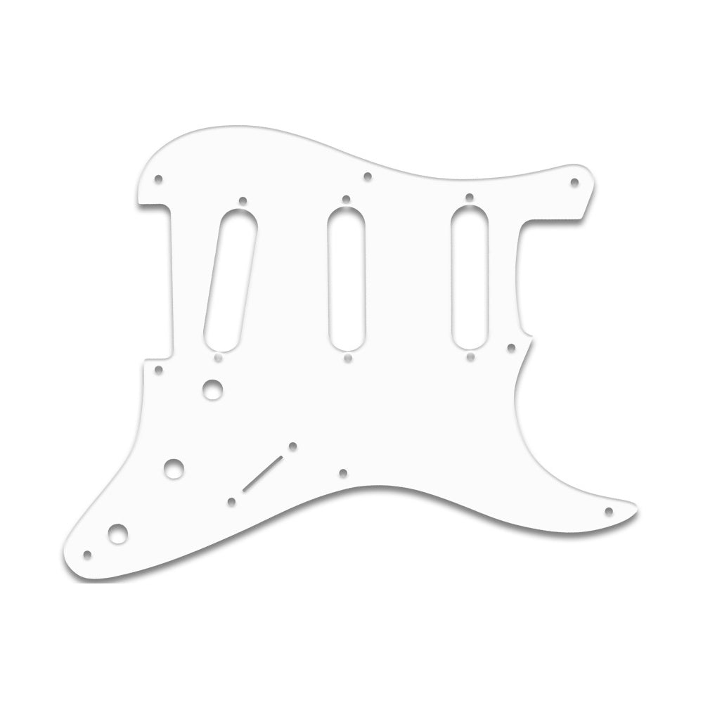 Eric Johnson/Eric Clapton/Stevie Ray Vaughan Signature Strats - Solid Shiny White .090" / 2.29mm Thick, With Bevelled Edge