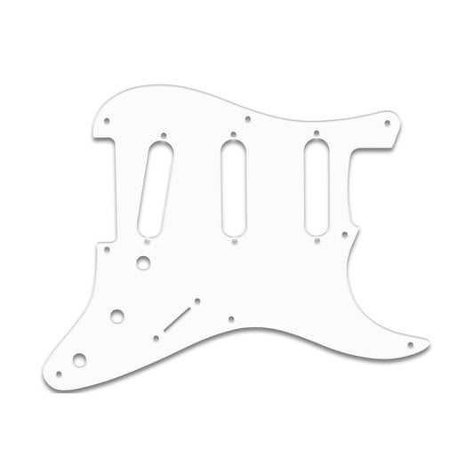 Eric Johnson/Eric Clapton/Stevie Ray Vaughan Signature Strats - Solid Shiny White .090" / 2.29mm Thick, With Bevelled Edge