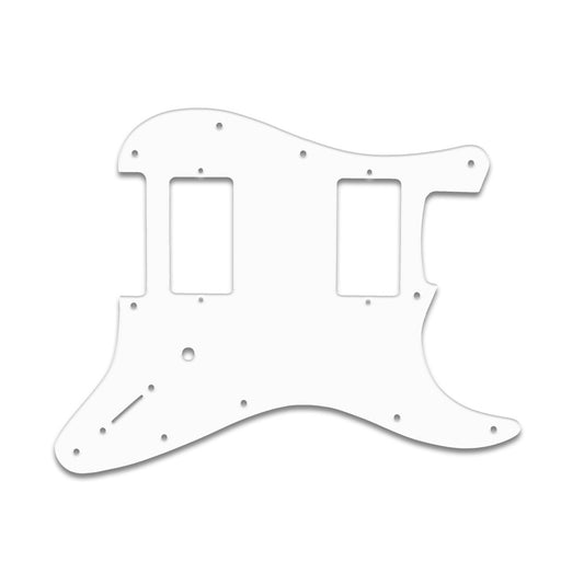 Jim Root Strat - Thin Shiny White .060" / 1.52mm Thickness, No Bevelled Edge