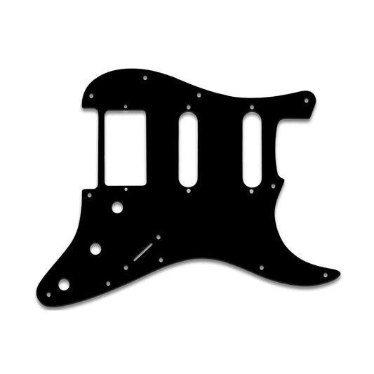 Strat Humbucker Single Single  - Solid Shiny Black .090" / 2.29mm thick, with bevelled edge