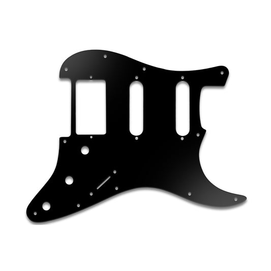 Strat Humbucker Single Single - Matte Black .090" / 2.29mm thick, with bevelled edge.