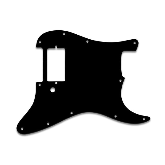 Strat 1 Humbucker Only  - Solid Black .090" / 2.29mm thick, with bevelled edge