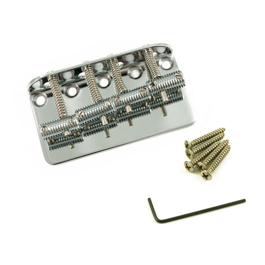 Bass Bridge Knurled Barrel Saddle Chrome