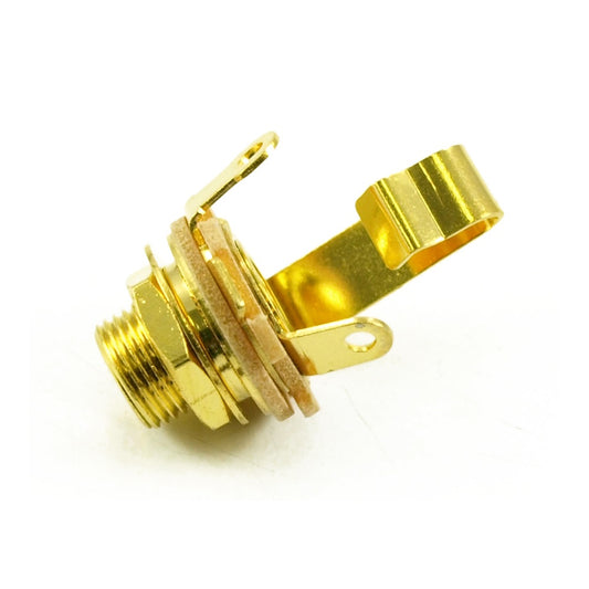 1/4" Jack Socket Extra Long Thread Gold Plated