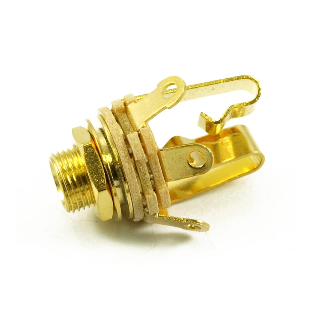 1/4" Jack Socket Stereo Gold