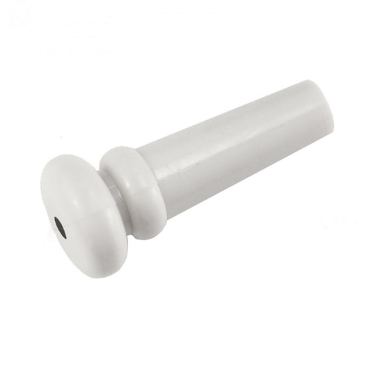White Plastic Endpin with Dot