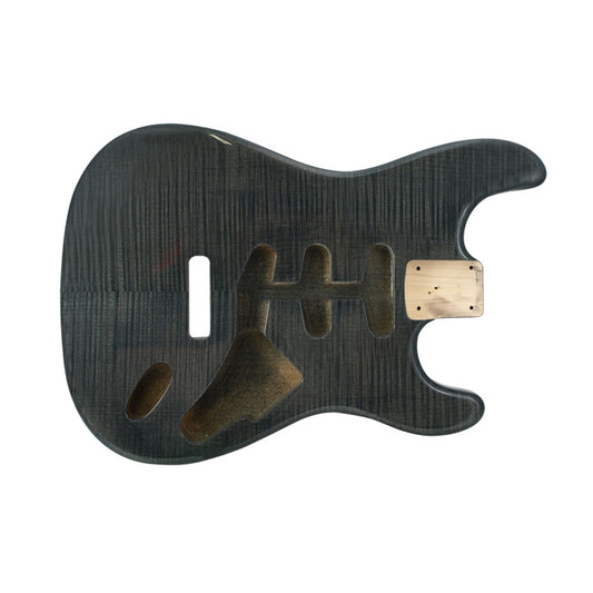 strat body flame trans black