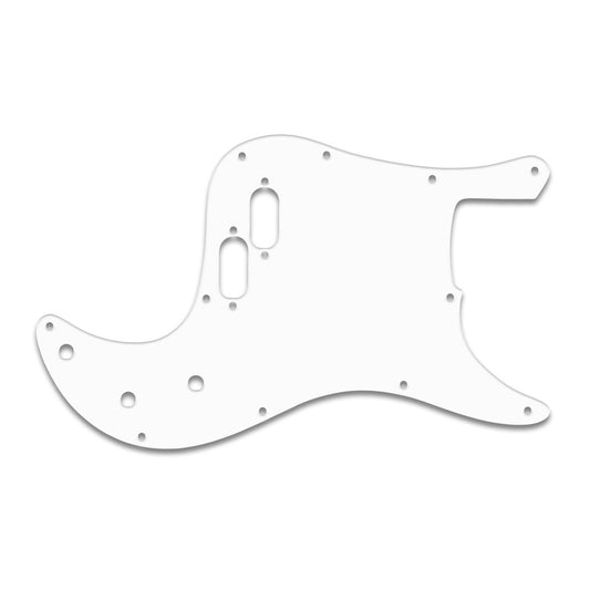 Bullet Bass - Solid Shiny White .090" / 2.29mm thick, with bevelled edge