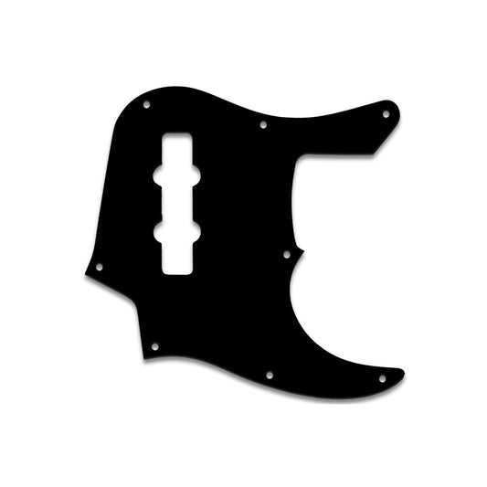 Jazz Bass Longhorn (22 Fret) - Solid Shiny Black .090" / 2.29mm thick, with bevelled edge