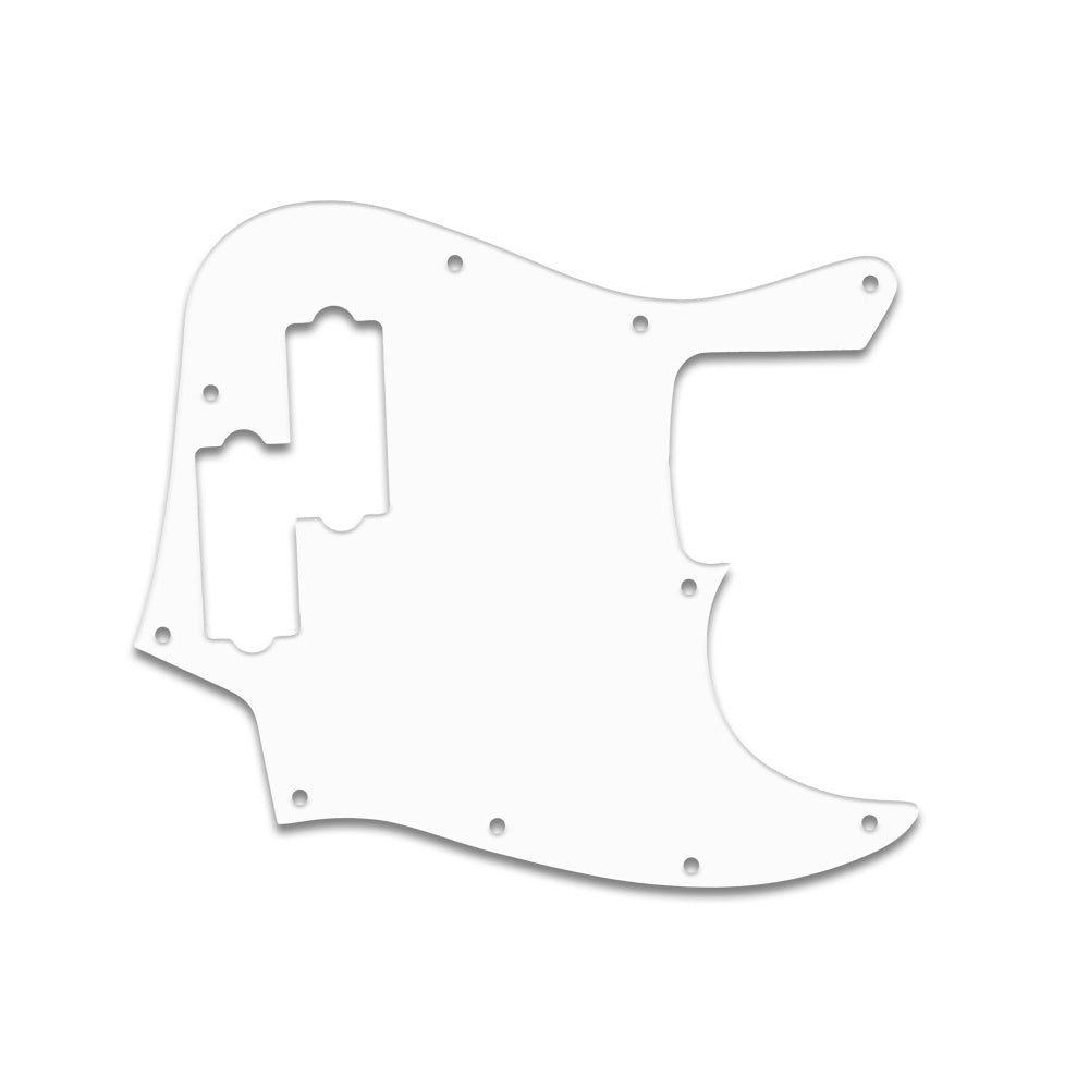 Reggie Hamilton Jazz Bass - Thin Shiny White .060" / 1.52mm Thickness, No Bevelled Edge