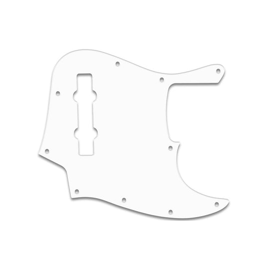 Jazz Bass - Mexican 5 String - Thin Shiny White .060" / 1.52mm Thickness, No Bevelled Edge