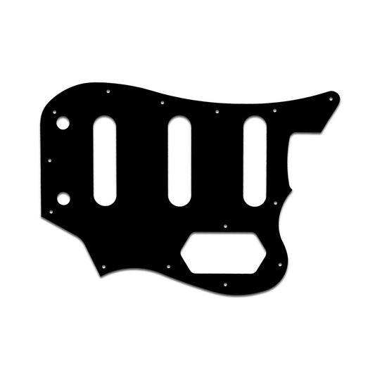 Squier By Fender Vintage Modified Bass Vi - Thin Shiny Black .060" / 1.52mm Thickness, No Bevelled Edge